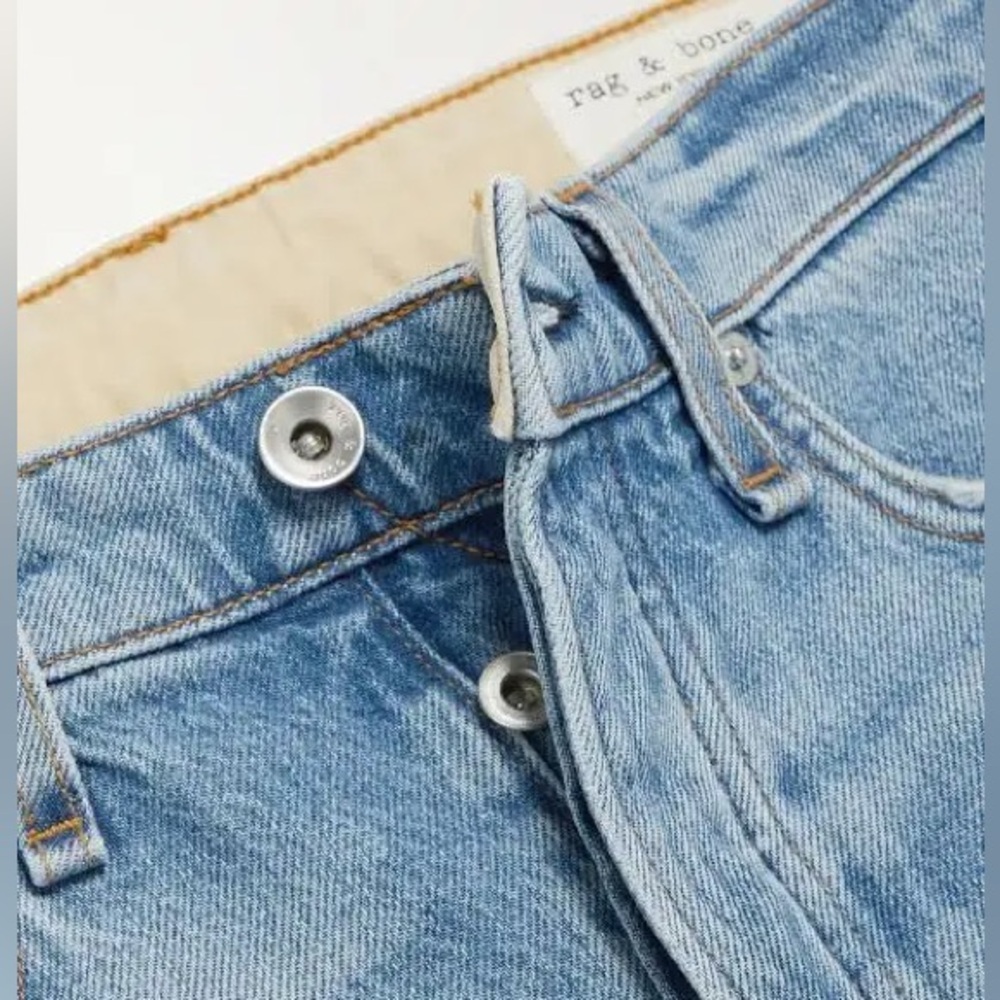 RAG & BONE Rosa Mid-Rise Boyfriend Jeans - Jones W/ Holes (Size 25) - NWOT! - Picture 4 of 7